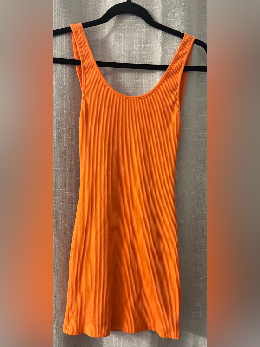 by the way. Ribbed Tank Dress - Orange